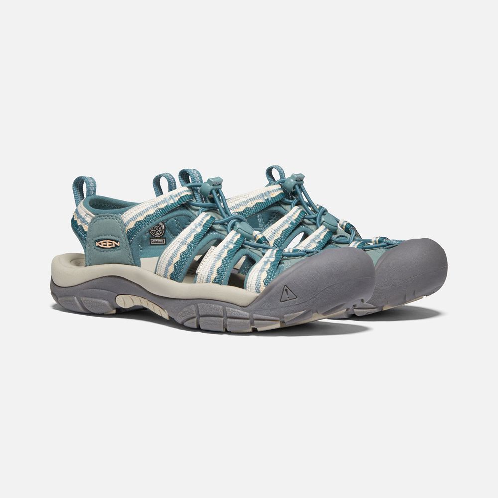 Sandalias Trekking Keen Mexico Grises/Azules - Mujer Newport H2 - UN8029647